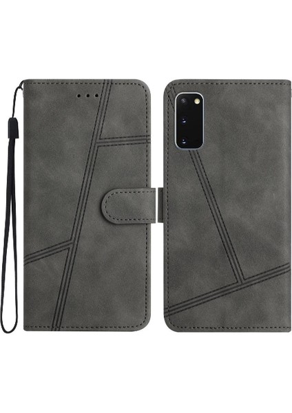 Samsung Galaxy S20 Flip Folio Kart Yuvaları Için Flip Case Tutucu Manyetik Pu (Yurt Dışından)