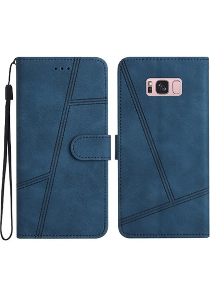 Samsung Galaxy S8 Kart Yuvaları Tutucu Manyetik Tam Koruma Için Flip Case (Yurt Dışından)