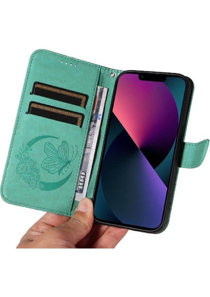 Kredi Kartı Yuvası ile IPhone 14 Için Flip Case Ayrılabilir El Kayışı Yüksek (Yurt Dışından) modelleri