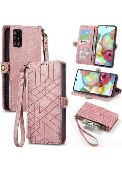 Samsung Galaxy A71 4g Için Flip Case Basit Iş Kapak Darbeye (Yurt Dışından)