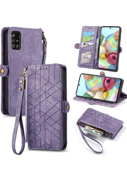 Samsung Galaxy A71 4g Için Flip Case Basit Iş Kapak Darbeye (Yurt Dışından)