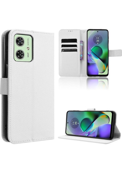 Motorola Moto G54 5G/G54 Güç Manyetik Cüzdan Kapak Kart Tutucu (Yurt Dışından)