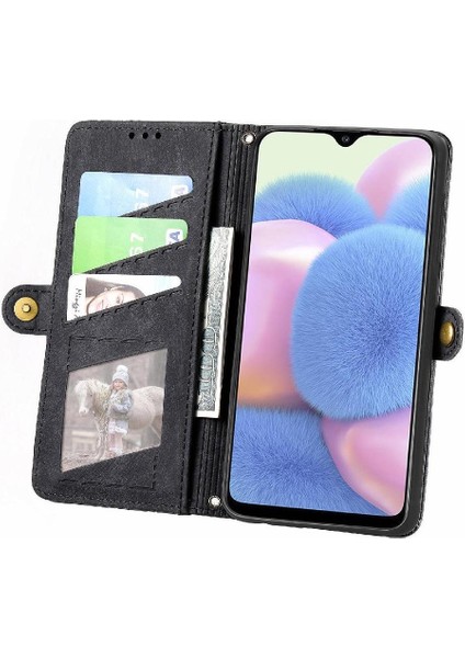 Samsung Galaxy A30S Flip Kapak Için Flip Case Basit Iş Cüzdan Kılıf (Yurt Dışından) fırsatları