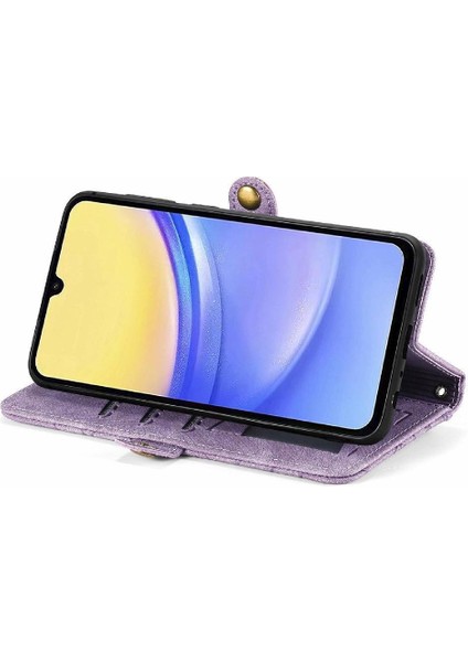 Samsung Galaxy A15 Için Flip Case 4g/5g Flip Kapak Basit Iş Cüzdan (Yurt Dışından)