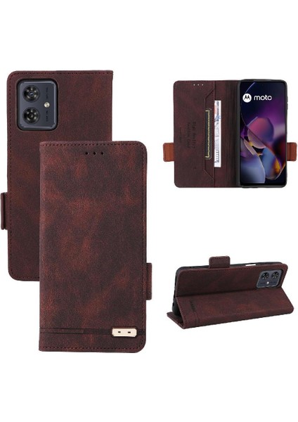 Motorola Moto G54 5g Kart Tutucu Kapak Kickstand Manyetik Için Flip Case (Yurt Dışından)