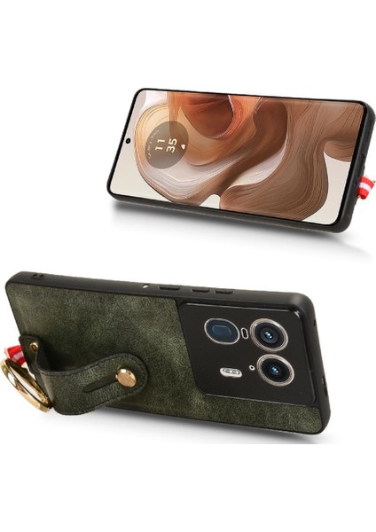 Motorola Moto X50 Ultra 5g Uyumluluk Bilek Kayışı Premium Pu Için Kılıf (Yurt Dışından)