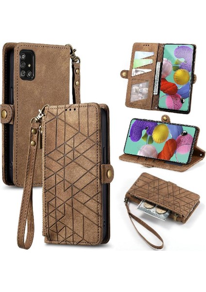 Samsung Galaxy A51 4g Için Flip Case Deri Kılıf Darbeye Cüzdan Çevirin (Yurt Dışından)