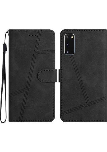 Samsung Galaxy S20 Flip Folio Kart Yuvaları Için Flip Case Tutucu Manyetik Pu (Yurt Dışından)