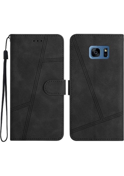 Samsung Galaxy S7 Kart Yuvaları Tutucu Manyetik Tam Koruma Için Flip Case (Yurt Dışından)