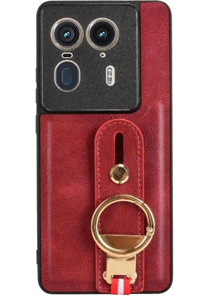 Motorola Moto X50 Ultra 5g Uyumluluk Bilek Kayışı Premium Pu Için Kılıf (Yurt Dışından)