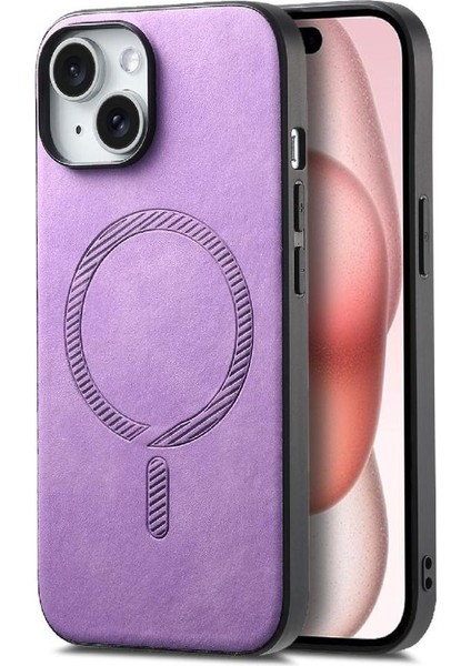 IPhone 15 Için Flip Case Hafif Kablosuz Şarj Magsafe Araba Bağlar (Yurt Dışından)