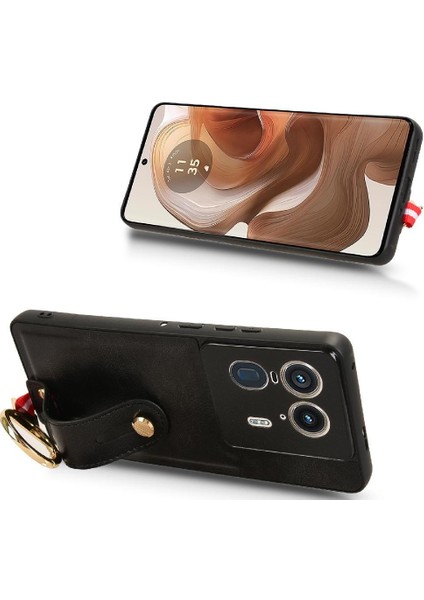 Motorola Moto X50 Ultra 5g Uyumluluk Bilek Kayışı Premium Pu Için Kılıf (Yurt Dışından)