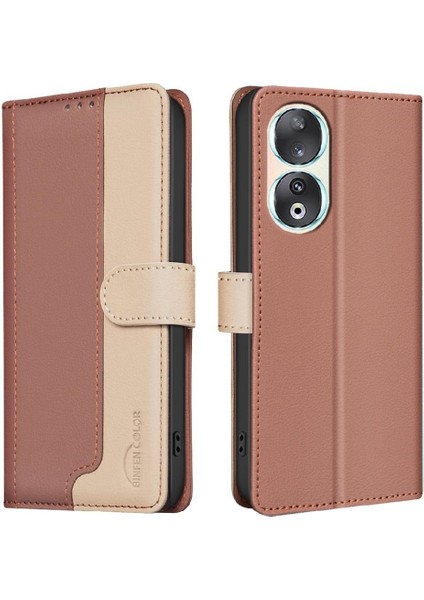 Onur Için Flip Case 90 5g Flip Folio Kickstand Kart Yuvaları Tutucu Rfıd Tpu (Yurt Dışından)