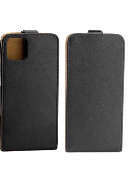 Dikey Flip Case IPhone 11 Pro Max Iş Tarzı Tpu Deri Kart (Yurt Dışından)