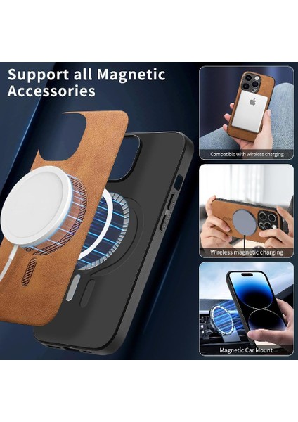 IPhone 14 Için Flip Case Pro Magsafe Araba Bağlar Kablosuz Şarj Ince (Yurt Dışından) indirimleri