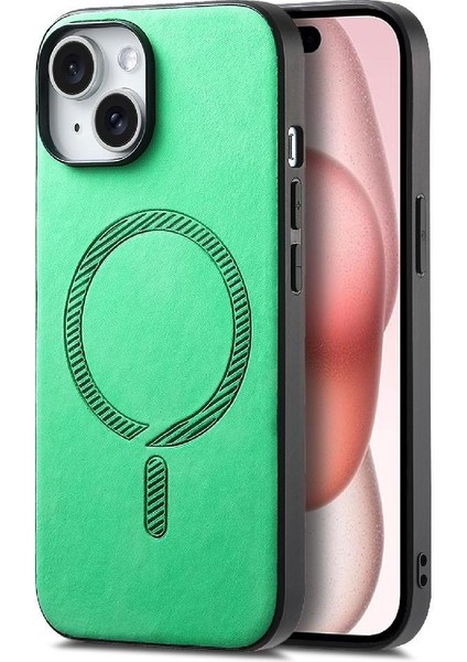 IPhone 15 Için Flip Case Hafif Kablosuz Şarj Magsafe Araba Bağlar (Yurt Dışından)