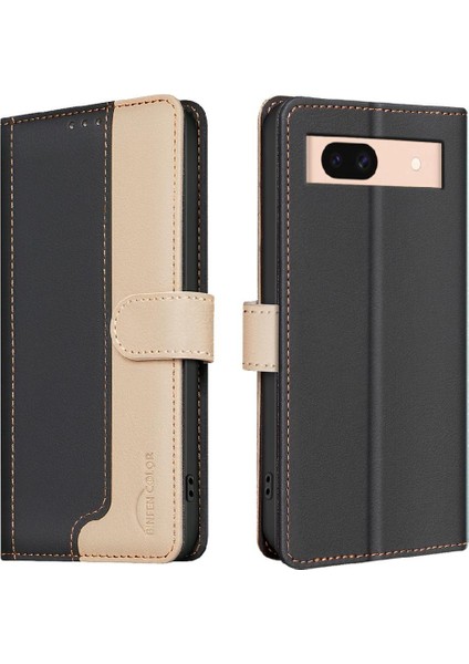 Google Piksel 8A Için Flip Case Darbeye Tpu Iç Kabuk Çevirme Folyo Kartı (Yurt Dışından)