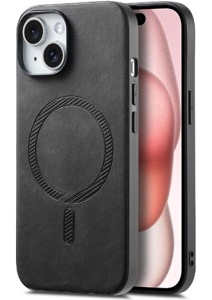 IPhone 15 Için Flip Case Hafif Kablosuz Şarj Magsafe Araba Bağlar (Yurt Dışından)