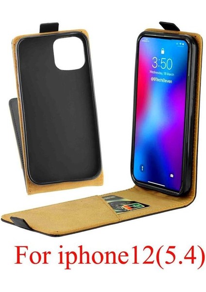 IPhone 12 Için Dikey Flip Case Koruyucu Kapak Iş Tarzı Tpu Kart (Yurt Dışından) fırsatları