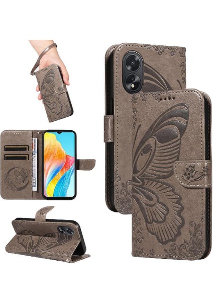 Oppo A38 4g Için Flip CASE/A18 4g Kredi Kartı Yuvası ile Yüksek Kaliteli El (Yurt Dışından)