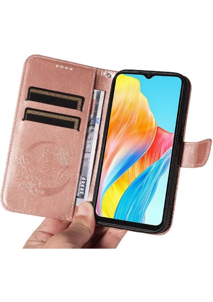 Oppo A38 4g Için Flip CASE/A18 4g Kredi Kartı Yuvası ile Yüksek Kaliteli El (Yurt Dışından) modelleri