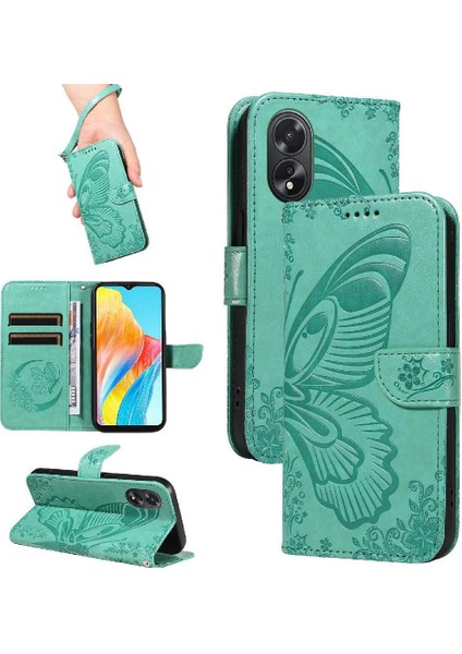 Oppo A38 4g Için Flip CASE/A18 4g Kredi Kartı Yuvası ile Yüksek Kaliteli El (Yurt Dışından)