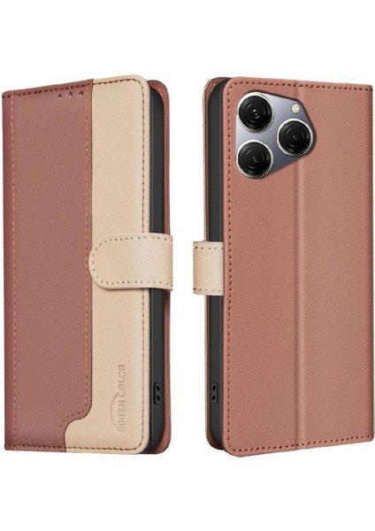 Tecno Spark 20 Pro Rfıd Engelleme Darbeye Dayanıklı Tpu Iç Kabuk Için Flip Case (Yurt Dışından)