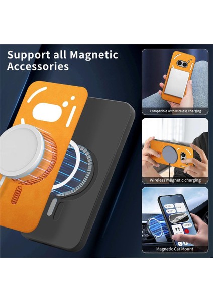 Nothing Flip Case Telefon 2A Magsafe Araç Mounts Kablosuz Şarj Ince (Yurt Dışından)