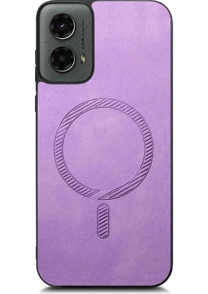 Motorola Moto G 2024 Kablosuz Şarj Için Flip Case Hafif Ince Araba (Yurt Dışından)