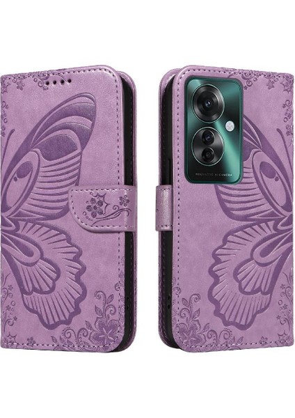 Kredi Kartı Yuvası ile Oppo Credit 11F 5g Yüksek Kaliteli Deri Için Flip Case (Yurt Dışından)