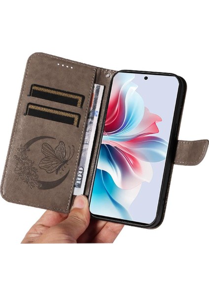 Kredi Kartı Yuvası ile Oppo Credit 11F 5g Yüksek Kaliteli Deri Için Flip Case (Yurt Dışından)