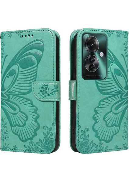 Kredi Kartı Yuvası ile Oppo Credit 11F 5g Yüksek Kaliteli Deri Için Flip Case (Yurt Dışından)