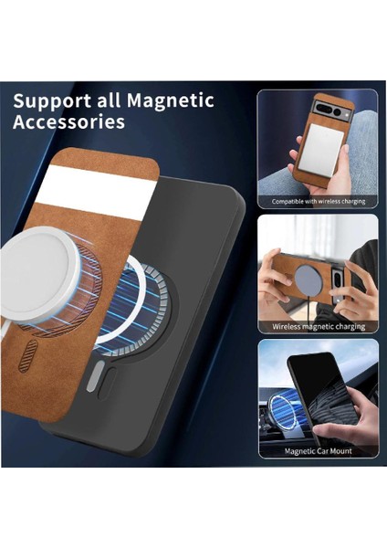 Google Piksel 7 Pro Kablosuz Şarj Ince Magsafe Araba Için Flip Case (Yurt Dışından) indirimleri