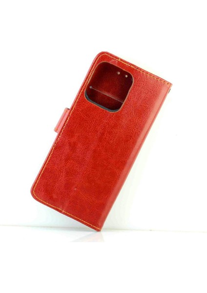 IPhone 15 Için Flip Case Pro Pu Deri Kart Tutucu Darbeye Kickstand (Yurt Dışından)