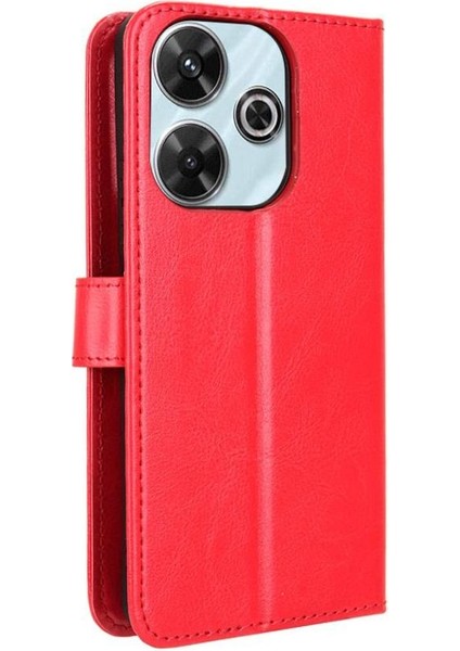 Xiaomi Poco M6 4g Kart Tutucu Kapak Çevirin Manyetik Cüzdan (Yurt Dışından)