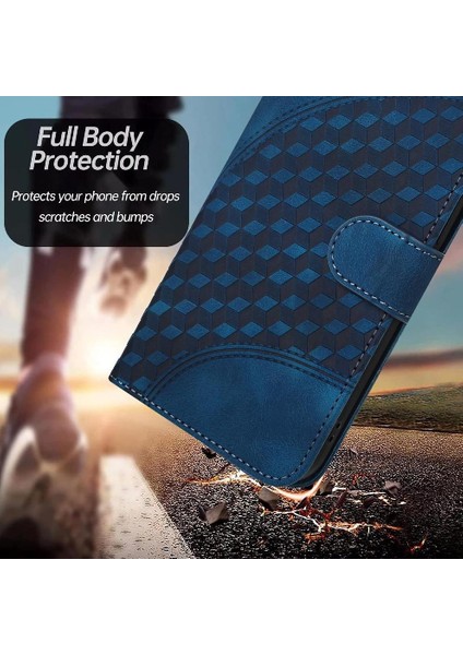 IPhone 16 Için Flip Case Artı Pu Deri Kapak Çevirin Geometrik Desen Kartı (Yurt Dışından) fiyatları