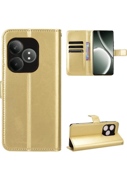 Realme Gt Neo 6 Flip Kapak Için Kılıf Kart Tutucu Manyetik Cüzdan (Yurt Dışından)