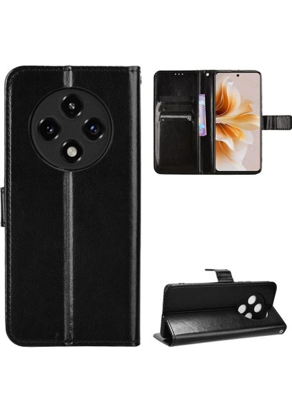 Oppo A3 Pro 5g Için Kılıf Manyetik Cüzdan Kapak Çevirin Kart Tutucu (Yurt Dışından)