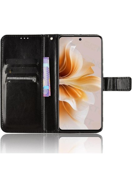 Oppo A3 Pro 5g Için Kılıf Manyetik Cüzdan Kapak Çevirin Kart Tutucu (Yurt Dışından)