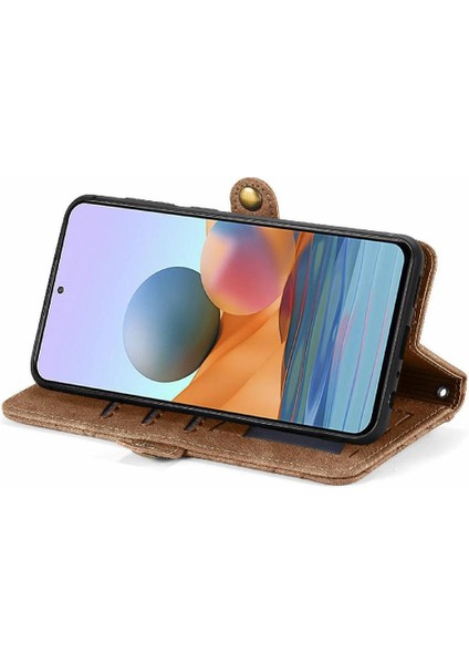 Xiaomi Redmi Not 10 Pro Için Flip Case Basit Iş Deri Kılıf Cüzdan (Yurt Dışından) modelleri