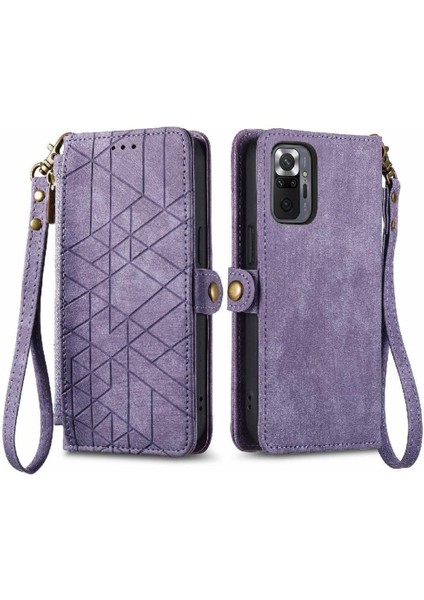 Xiaomi Redmi Not 10 Pro Için Flip Case Basit Iş Deri Kılıf Cüzdan (Yurt Dışından)
