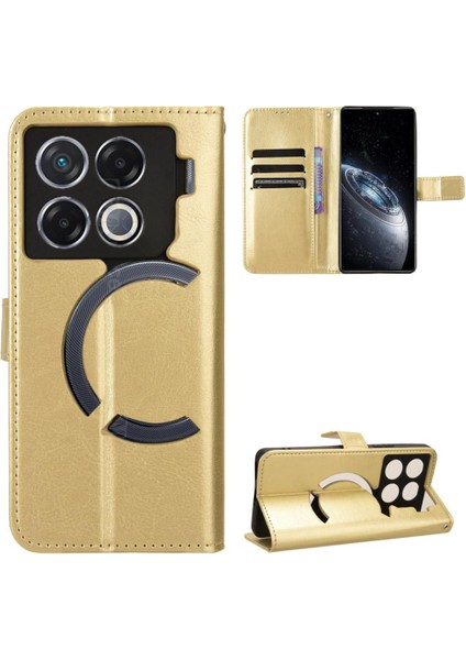 Infinix Gt 20 Pro 5g Için Kılıf Kapak Çevirin Cüzdan Manyetik Kart Tutucu (Yurt Dışından)