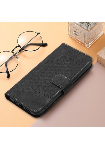 Mays Boutique Sony Xperia 10 Vı Darbeye Deri Kılıf Için Flip Case Geometrik Desen (Yurt Dışından)