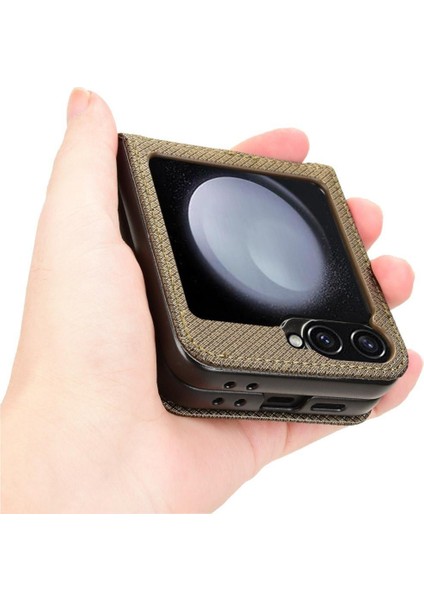 Samsung Galaxy Z Flip 6 Kart Tutucu Manyetik Cüzdan Kapak (Yurt Dışından) fiyatları