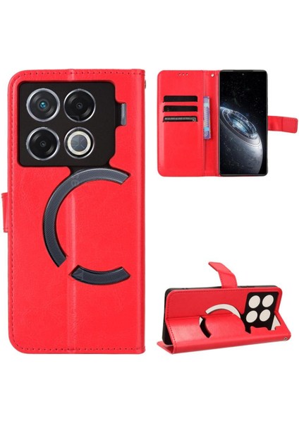 Infinix Gt 20 Pro 5g Için Kılıf Kapak Çevirin Cüzdan Manyetik Kart Tutucu (Yurt Dışından)