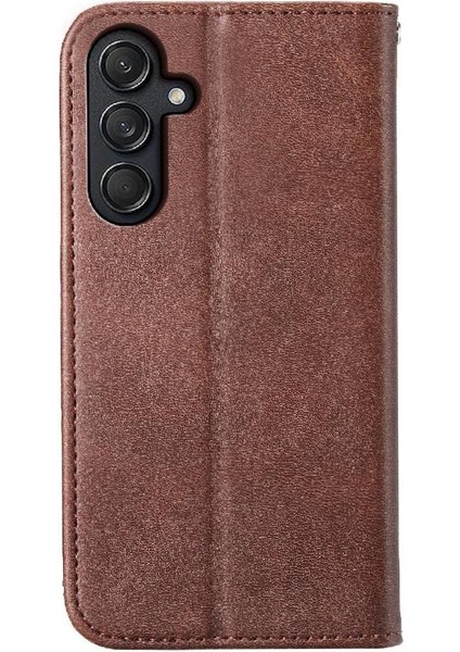 Samsung Galaxy M55 Günlük Kullanım Için Flip Case Standı Cüzdan El Kayışı Eşkenar Dörtgen (Yurt Dışından)