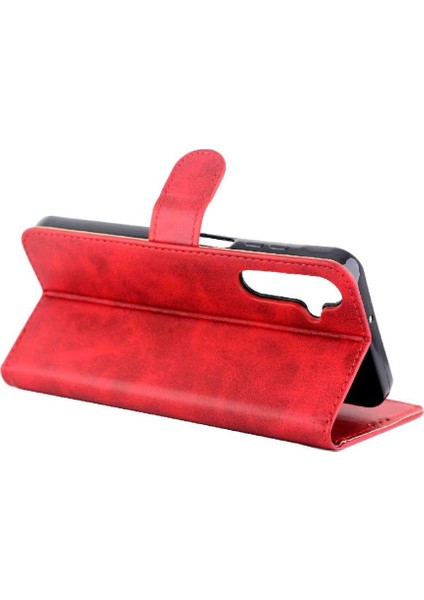 Samsung Galaxy A25 Pu Deri Kickstand Manyetik Kapatma Için Filp Durumda (Yurt Dışından)