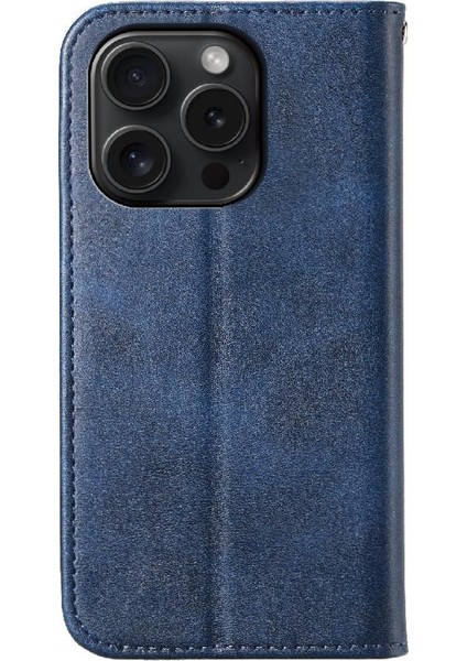 IPhone 15 Için Flip Case Pro El Kayışı Günlük Kullanım Eşkenar Dörtgen Şekli Standı Cüzdan (Yurt Dışından) indirimleri