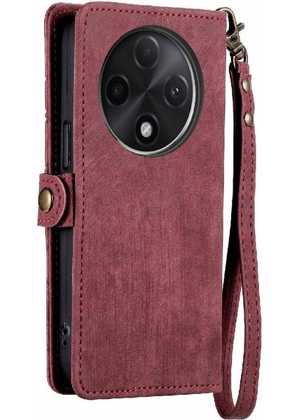 Mays Shop Oppo A3 Pro Için Flip Case Deri Kılıf Cüzdan Kapak Çevirin Darbeye (Yurt Dışından)