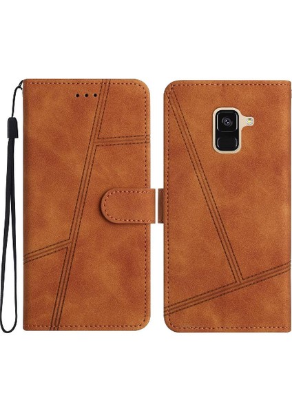 Samsung Galaxy A8 Artı 2018 Tam Koruma Için Flip Case Cüzdan Pu Bilek (Yurt Dışından)